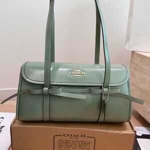 Coach Bridget patent leather shoulder bag